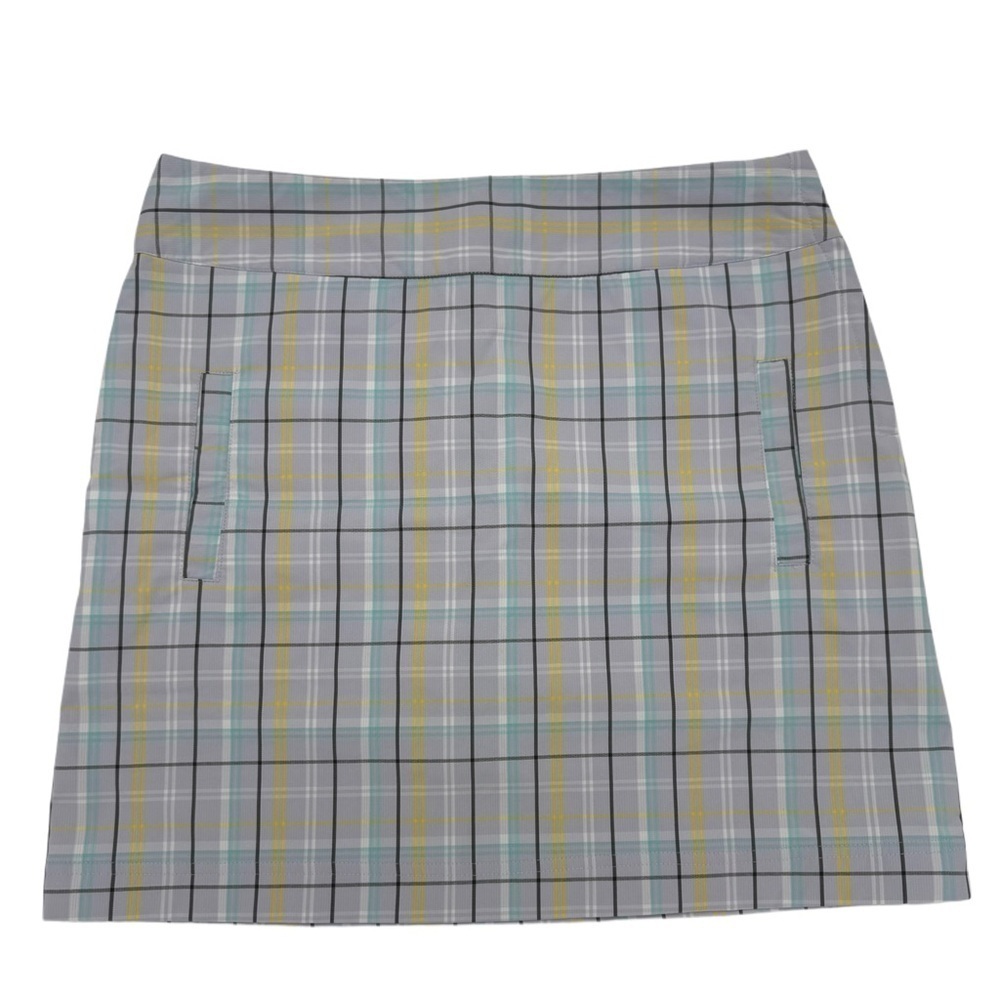 Preppy Plaid Pastel Golf Tennis Sporty Skort Pockets Lightweight Size 8